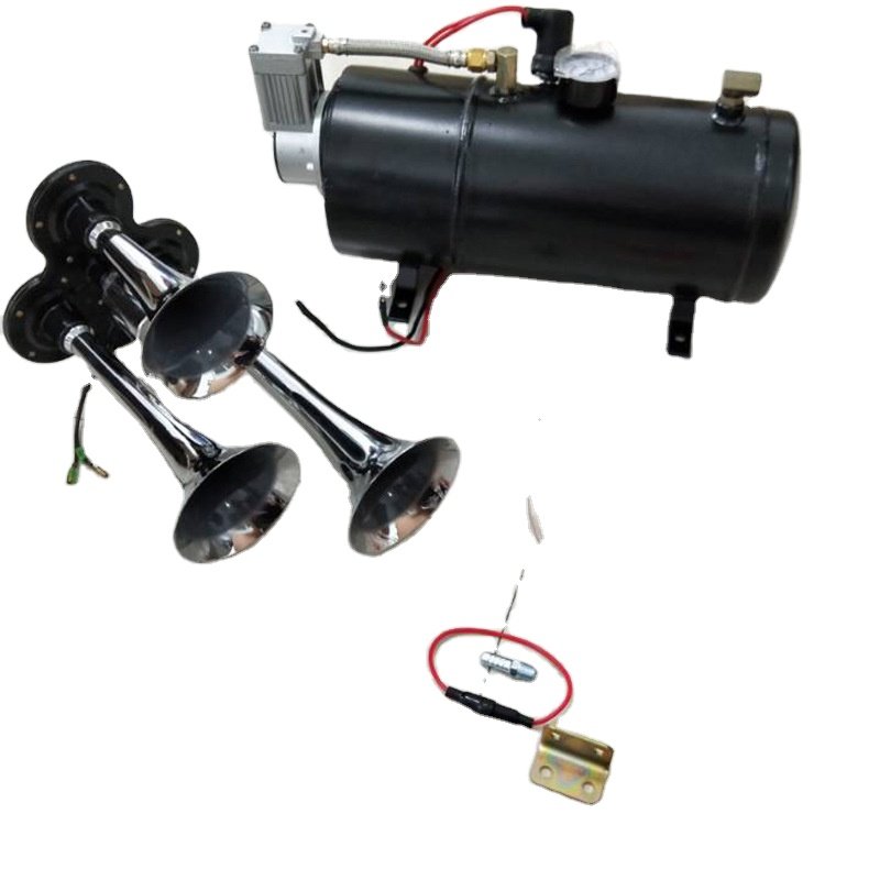 Car Horn 4L Air Storage Tank Car Inflation Pump Train Truck Horn Inflation Pump air Compressor 12v air Pump for Car Tyre